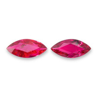 0.96&nbsp;Ct.Tw.Total Carat Weight Pinkish Red Ruby Pair from Mozambique Video