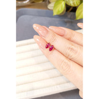 0.96&nbsp;Ct.Tw.Total Carat Weight Pinkish Red Ruby Pair from Mozambique Life Style