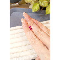 0.80 Ct.Tw.Total Carat Weight Pinkish Red Ruby Pair from Mozambique Life Style