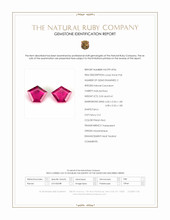 0.76&nbsp;Ct.Tw.Total Carat Weight Pinkish Red Ruby Pair from Mozambique Scan Report