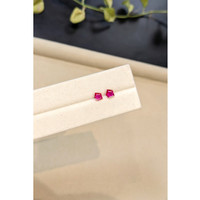 0.76&nbsp;Ct.Tw.Total Carat Weight Pinkish Red Ruby Pair from Mozambique Life Style