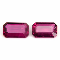 1.03&nbsp;Ct.Tw.Total Carat Weight Purplish Red Ruby Pair from Mozambique Video