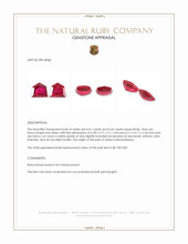 0.85&nbsp;Ct.Tw.Total Carat Weight Ruby Pair from Mozambique Appraisal