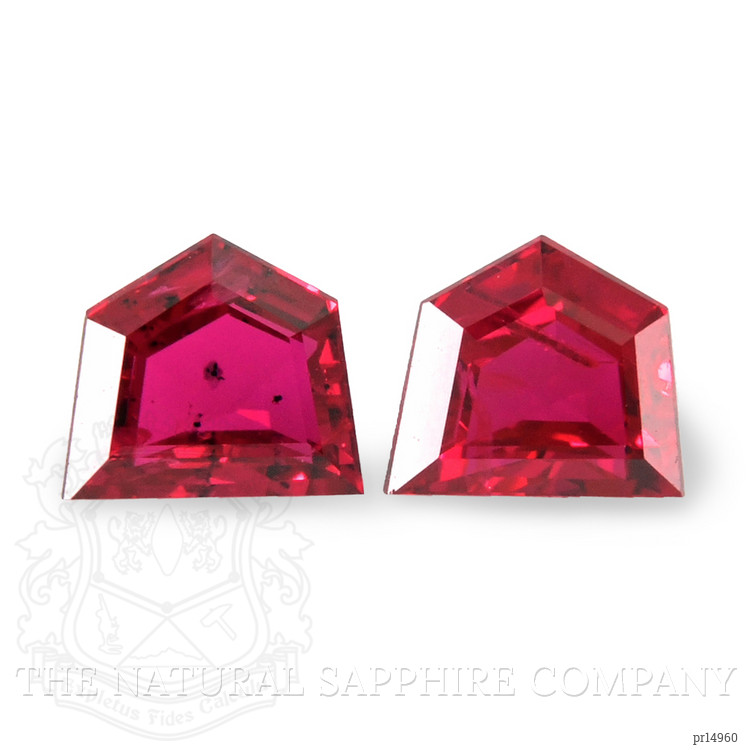 0.85 Ct.Tw. Ruby Pair from Mozambique