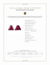 0.73&nbsp;Ct.Tw.Total Carat Weight Pinkish Red Ruby Pair from Mozambique Scan Report