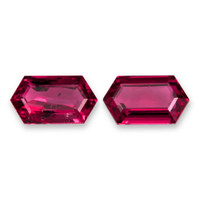 0.88&nbsp;Ct.Tw.Total Carat Weight Pinkish Red Ruby Pair from Mozambique Video