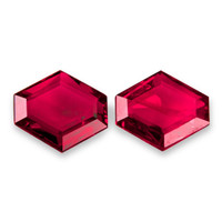1.39 Ct.Tw.Total Carat Weight Ruby Pair from Mozambique Video