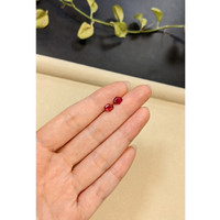 1.39 Ct.Tw.Total Carat Weight Ruby Pair from Mozambique Life Style