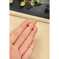 0.82&nbsp;Ct.Tw.Total Carat Weight Pinkish Red Ruby Pair from Mozambique Life Style
