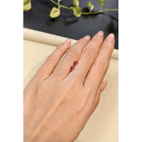 0.74 Ct.Tw.Total Carat Weight Ruby Pair from Mozambique Life Style