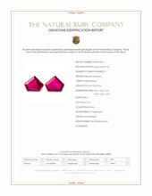 0.81&nbsp;Ct.Tw.Total Carat Weight Pinkish Red Ruby Pair from Mozambique Scan Report