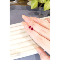 1.18&nbsp;Ct.Tw.Total Carat Weight Ruby Pair from Mozambique Life Style