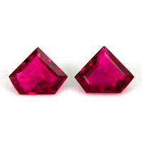 0.88&nbsp;Ct.Tw.Total Carat Weight Pinkish Red Ruby Pair from Mozambique Video
