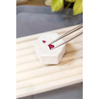 0.88 Ct.Tw.Total Carat Weight Pinkish Red Ruby Pair from Mozambique Life Style