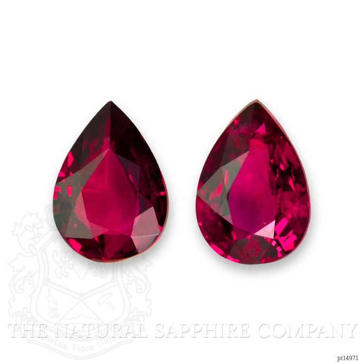 1.21 Ct.Tw. Ruby Pair from Mozambique