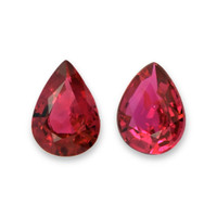 1.22 Ct.Tw.Total Carat Weight Ruby Pair from Mozambique Video