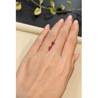 1.01&nbsp;Ct.Tw.Total Carat Weight Ruby Pair from Mozambique Life Style