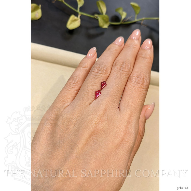 1.01 Ct.Tw. Ruby Pair from Mozambique