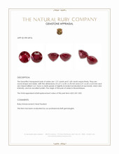 3.25&nbsp;Ct.Tw.Total Carat Weight Ruby Pair from Mozambique Appraisal