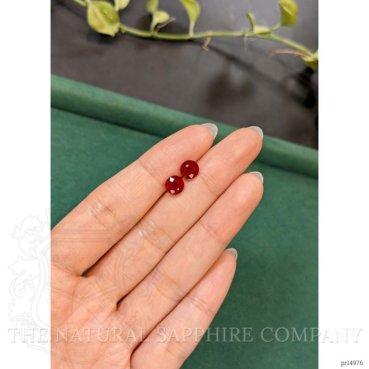 3.25 Ct.Tw. Ruby Pair from Mozambique