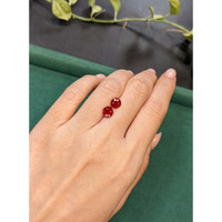 3.25&nbsp;Ct.Tw.Total Carat Weight Ruby Pair from Mozambique Life Style