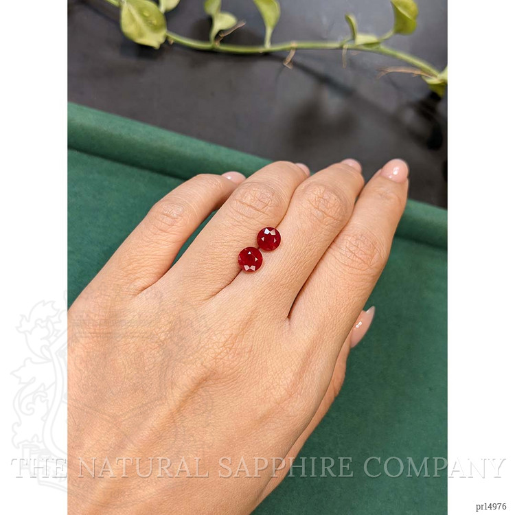 3.25 Ct.Tw. Ruby Pair from Mozambique