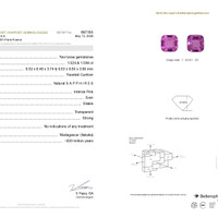 3.11&nbsp;Ct.Tw.Total Carat Weight Pink Sapphire Pair from Madagascar Scan Report