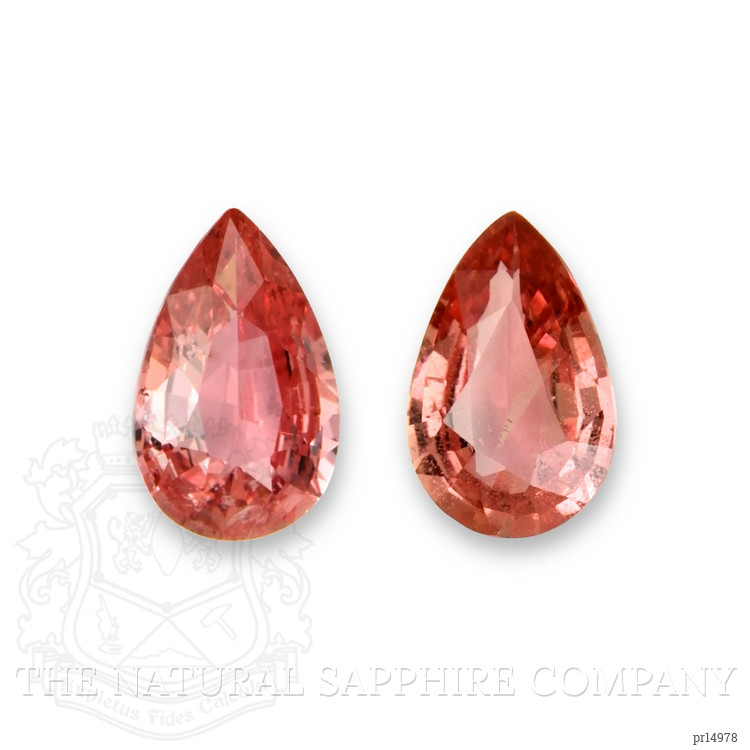 2.23 Ct.Tw. Padparadscha Sapphire Pair from Ceylon (Sri Lanka)