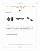 3.72&nbsp;Ct.Tw.Total Carat Weight Grey Spinel Pair from Burma (Myanmar) Appraisal