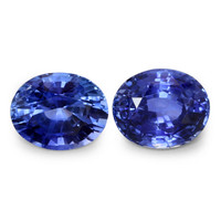8.74 Ct.Tw.Total Carat Weight Sapphire Pair from Ceylon (Sri Lanka) Video