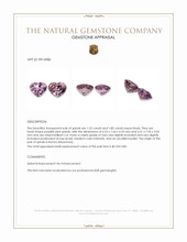 3.32&nbsp;Ct.Tw.Total Carat Weight Purplish Pink Spinel Pair from Burma (Myanmar) Appraisal