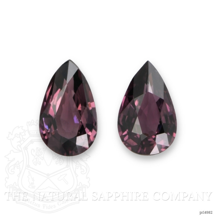 3.55 Ct.Tw. Pinkish Purple Spinel Pair from Burma (Myanmar)