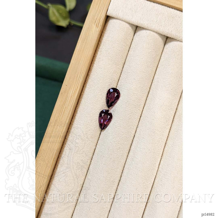 3.55 Ct.Tw. Pinkish Purple Spinel Pair from Burma (Myanmar)