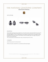 3.97 Ct.Tw.Total Carat Weight Grey Spinel Pair from Burma (Myanmar) Appraisal