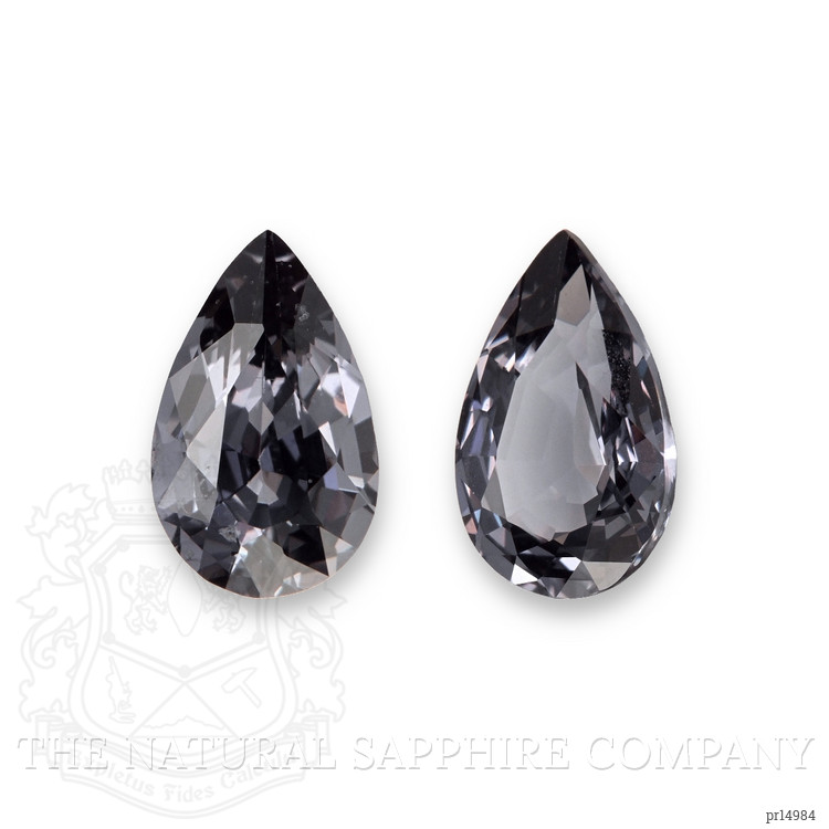3.97 Ct.Tw. Grey Spinel Pair from Burma (Myanmar)