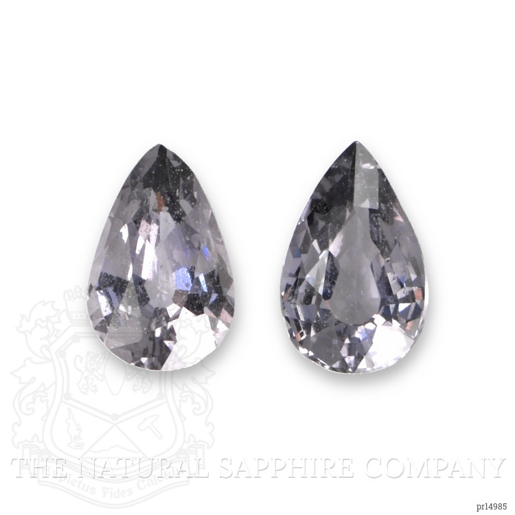 3.53 Ct.Tw. Purplish Grey Spinel Pair from Burma (Myanmar)