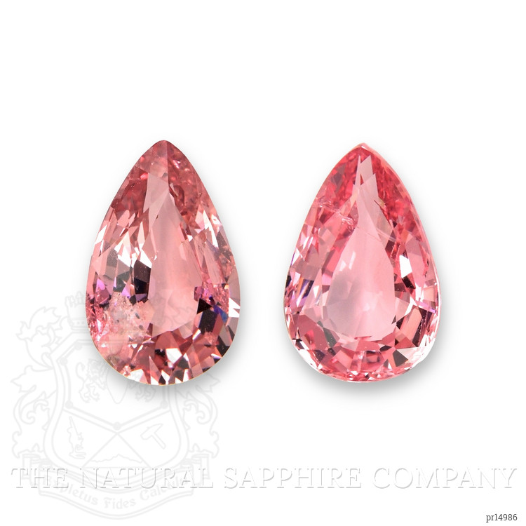 2.95 Ct.Tw. Reddish Pink Spinel Pair from Burma (Myanmar)