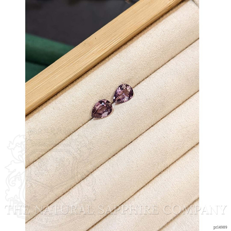 3.02 Ct.Tw. Pinkish Purple Spinel Pair from Burma (Myanmar)
