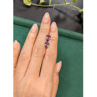 3.02&nbsp;Ct.Tw.Total Carat Weight Pinkish Purple Spinel Pair from Burma (Myanmar) Life Style