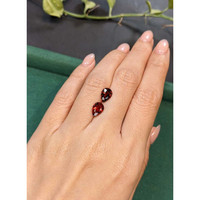 3.28&nbsp;Ct.Tw.Total Carat Weight Red Spinel Pair from Burma (Myanmar) Life Style
