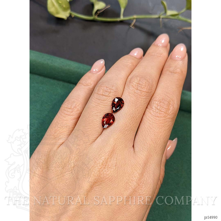 3.28 Ct.Tw. Red Spinel Pair from Burma (Myanmar)