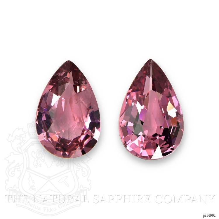 2.37 Ct.Tw. Reddish Pink Spinel Pair from Burma (Myanmar)