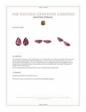 3.77&nbsp;Ct.Tw.Total Carat Weight Pinkish Purple Spinel Pair from Burma (Myanmar) Appraisal