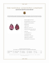 3.77&nbsp;Ct.Tw.Total Carat Weight Pinkish Purple Spinel Pair from Burma (Myanmar) Scan Report