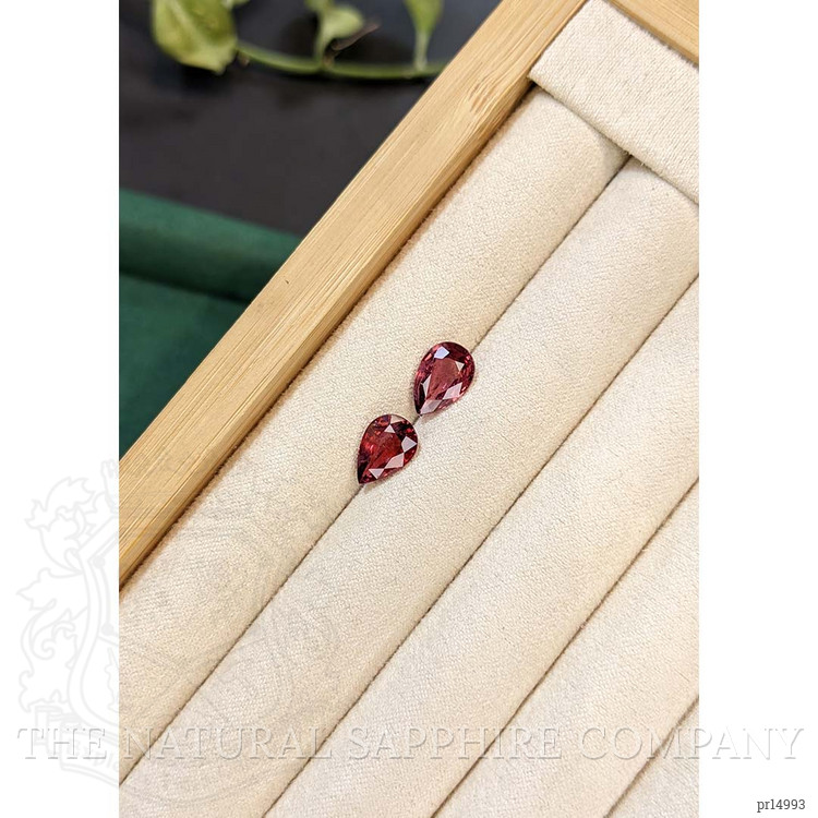 3.77 Ct.Tw. Pinkish Purple Spinel Pair from Burma (Myanmar)