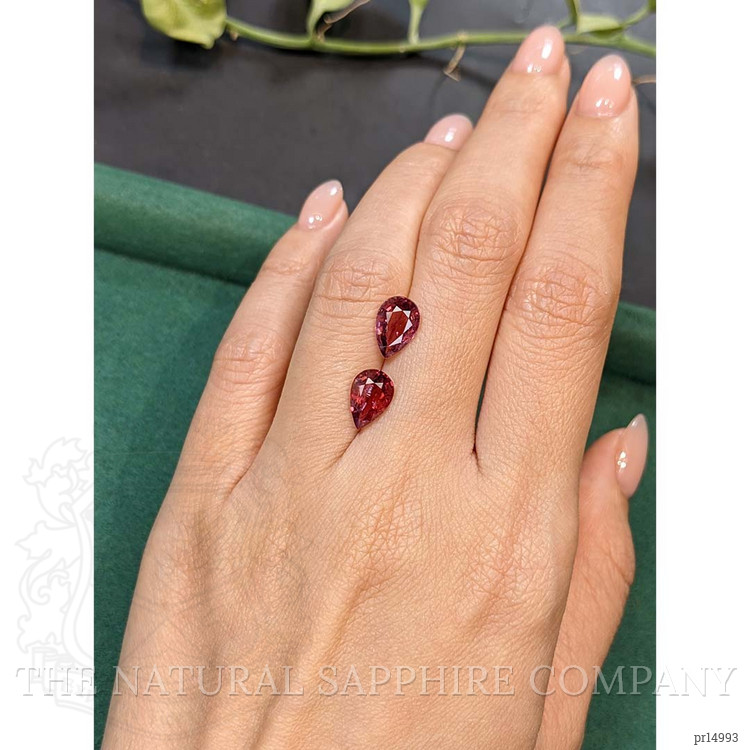 3.77 Ct.Tw. Pinkish Purple Spinel Pair from Burma (Myanmar)