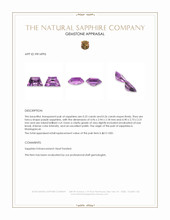 0.51 Ct.Tw.Total Carat Weight Purple Sapphire Pair from Madagascar Appraisal