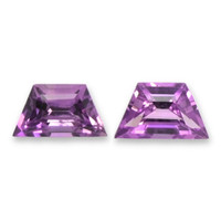 0.51&nbsp;Ct.Tw.Total Carat Weight Purple Sapphire Pair from Madagascar Video