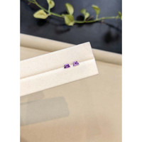 0.51&nbsp;Ct.Tw.Total Carat Weight Purple Sapphire Pair from Madagascar Life Style