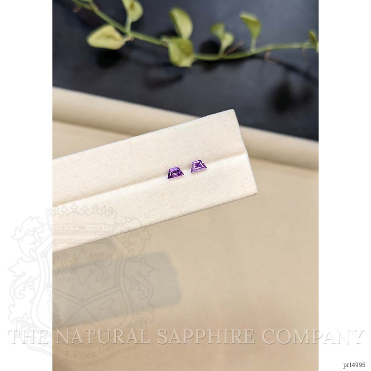 0.51 Ct.Tw. Purple Sapphire Pair from Madagascar
